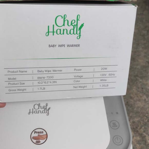Chef Handy, Baby Wipe Warmer, Model BWW-7200, Grey Open Box - Picture 4 of 5